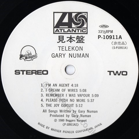 P-10911A Promo 'B' Side Label.