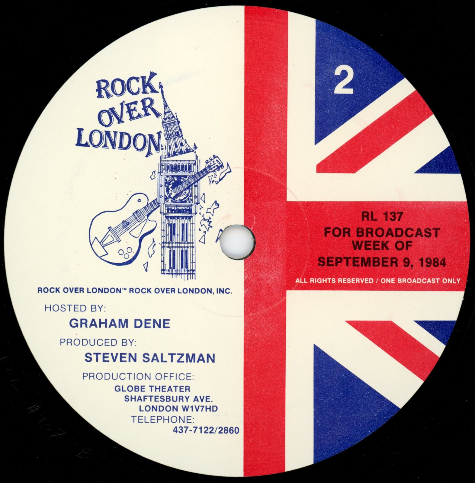 #137 9/9/84 'B' Label