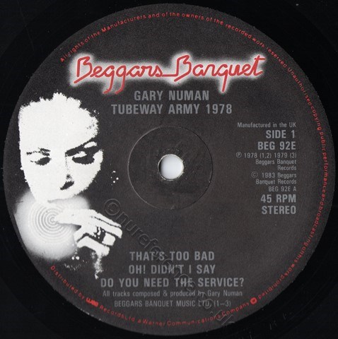 BEG 92E A Side Label