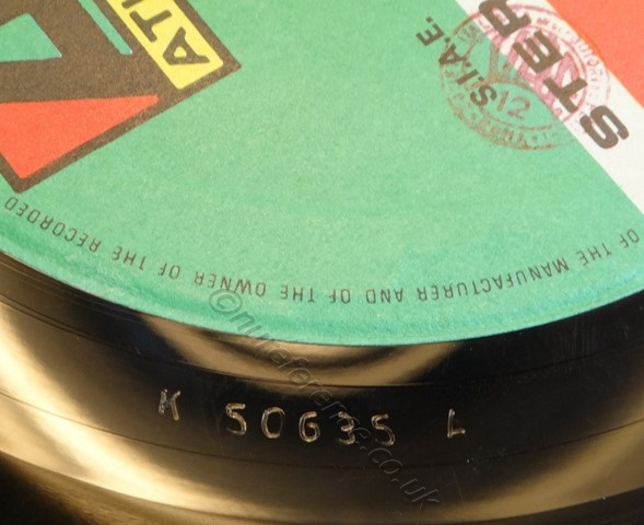 K 50635 'A' Side Matrix.
