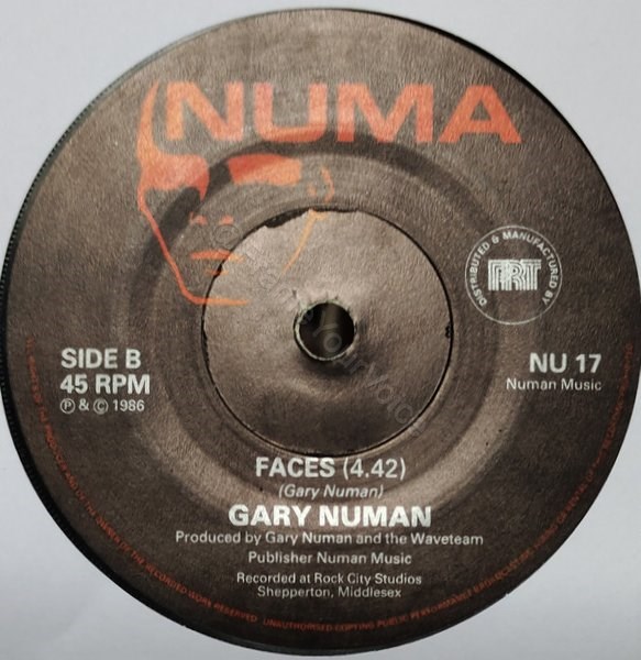 NU 17 B Side Label.