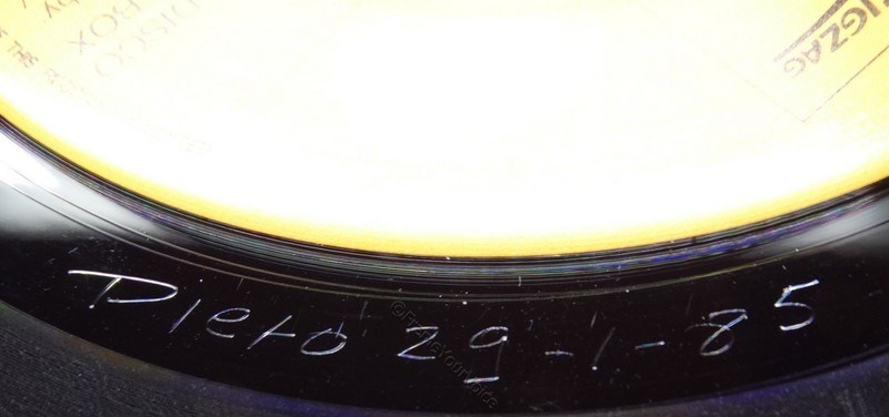 JPBZZ 7431 Jukebox A Side Matrix.