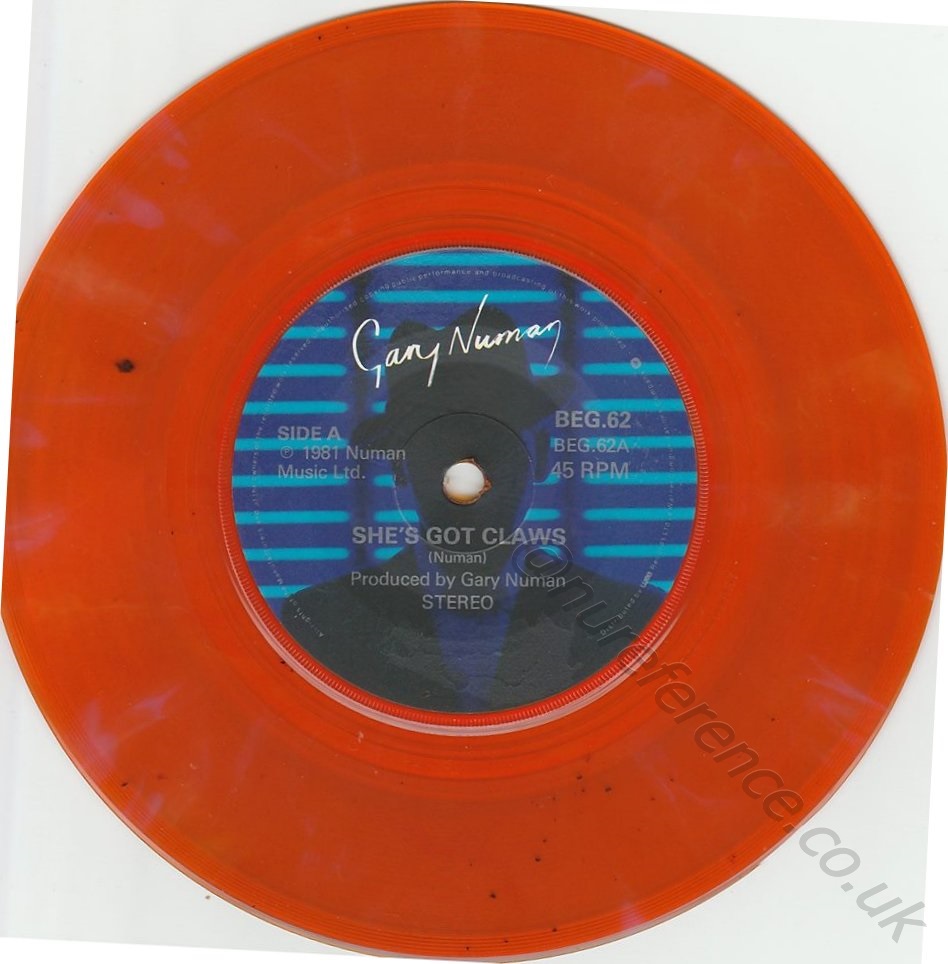 BEG 62 Orange Vinyl A Side Label