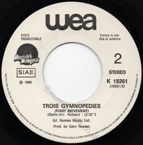 K 18261 Promo B Side Label.