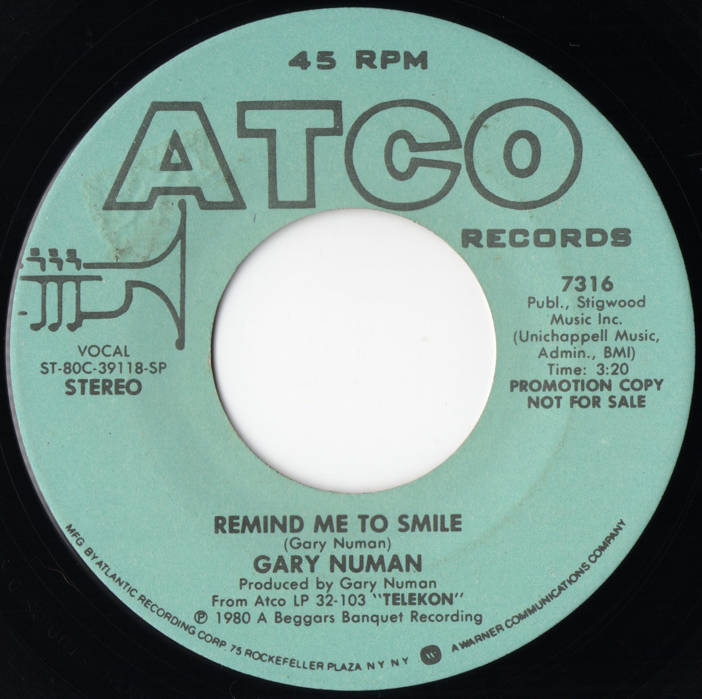 7316 SP Promo A side Label.