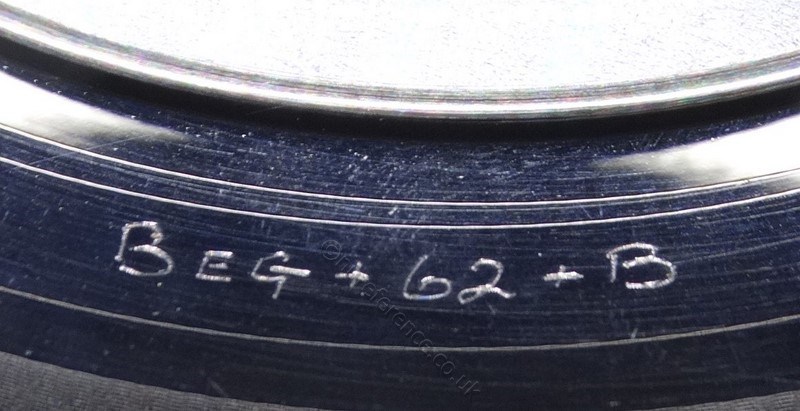 BEG 62 B Side Matrix
