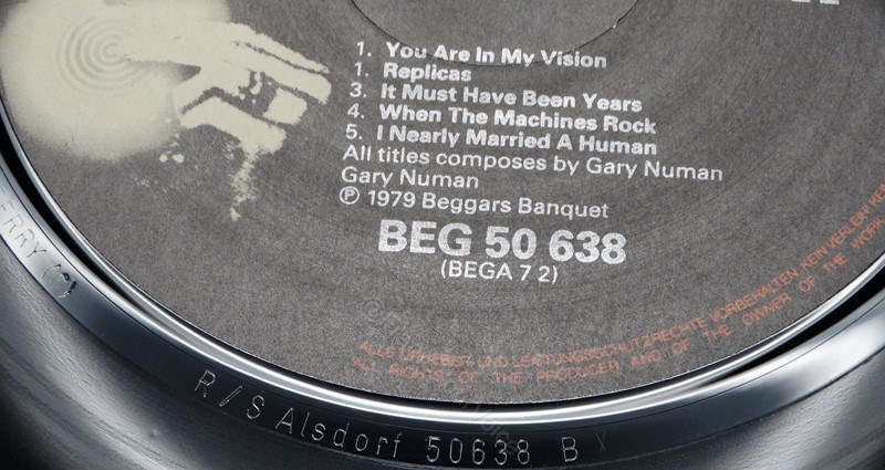 BEG 50 638 'B' Side Matrix.
