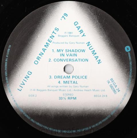 BEGA 24 B Side Label