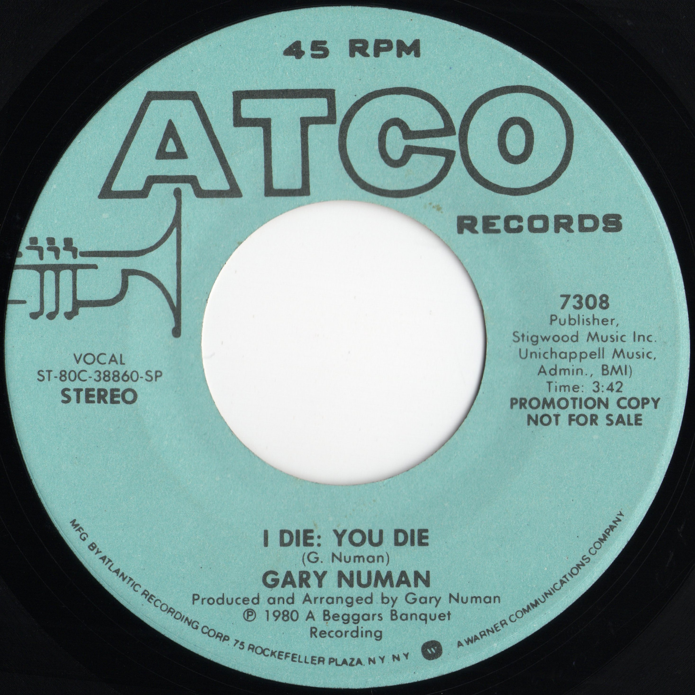 7308 SP A side Promo Label.