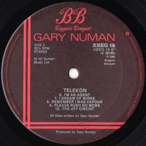 XBEG 19 B Side Label.