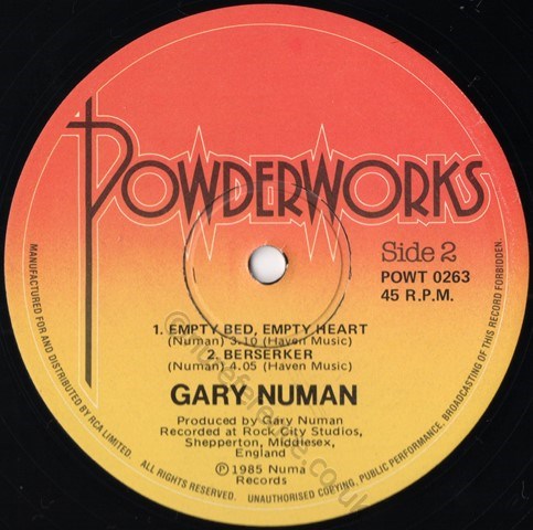 POWT 0263 B Side Label.