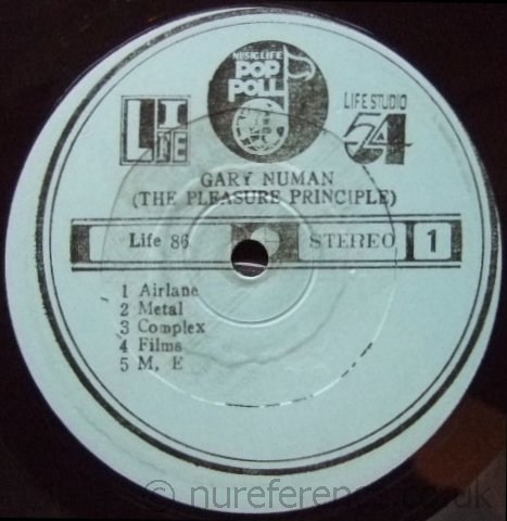 Life 86 'A' Sid Label.