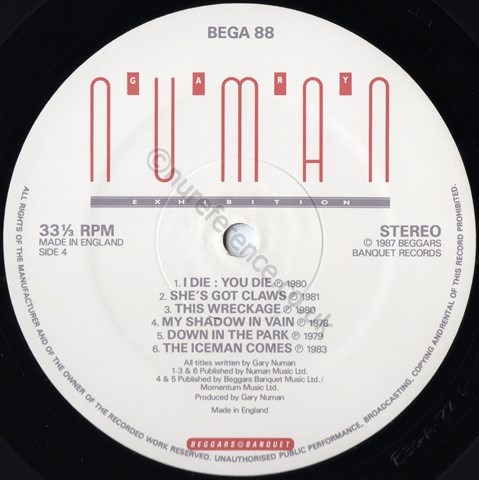 BEGA 88 'D' Label.