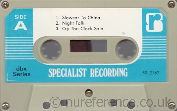 SR 2167 'A' Side Label