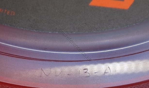 NU 13 Red Vinyl A Side Matrix