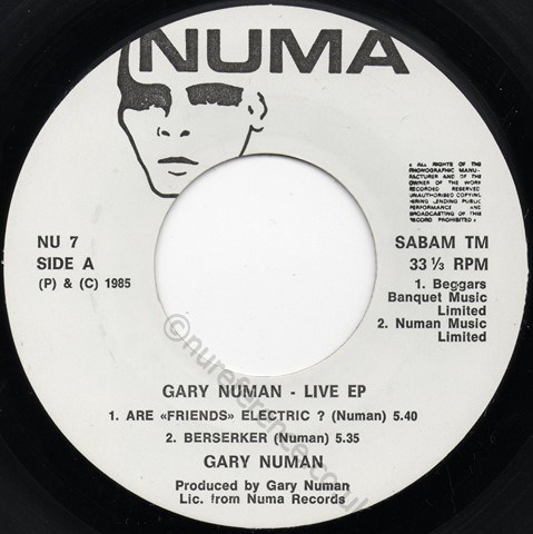 NU 7 A Side Label.