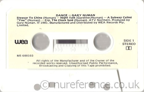 M5 600103 A Side Label.
