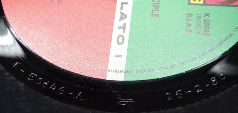 K 50646 'A' Side Matrix.