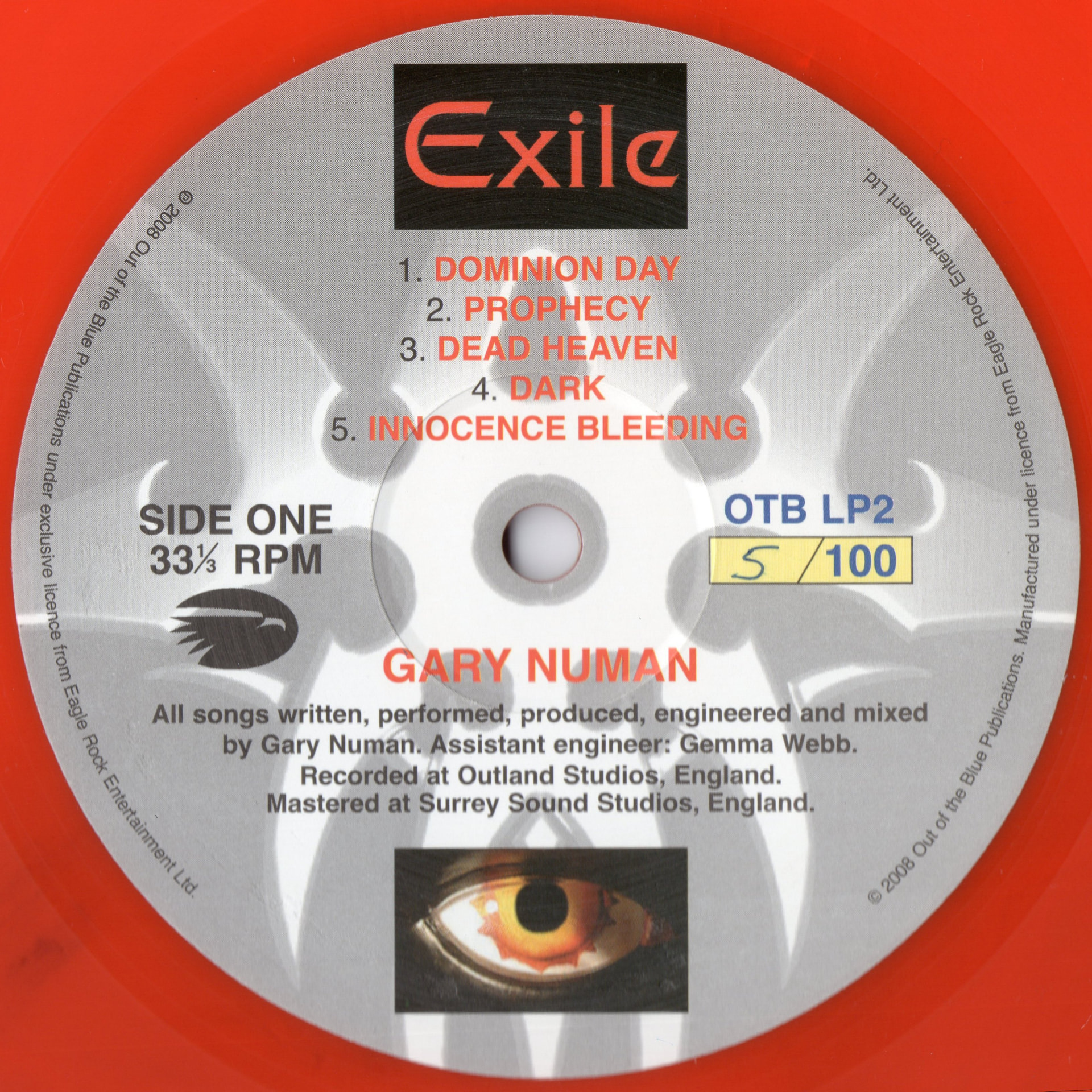 OTB LP2 'A' Side Label.