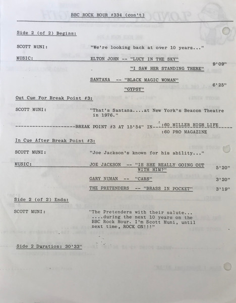 Timing Sheet 4