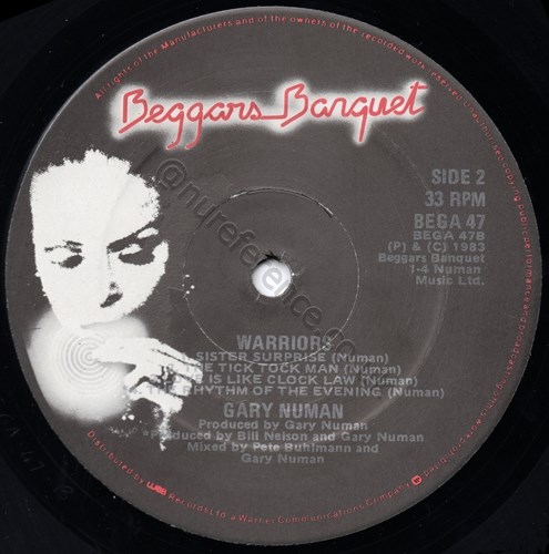 BEGA 40 B Side Label.