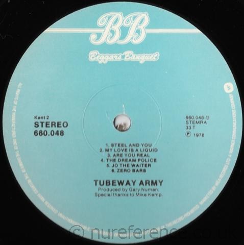 660.048 'B' Side Label.