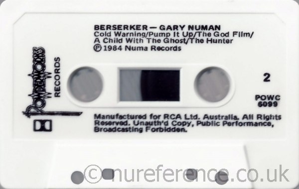POWC 6099 B Side Label.