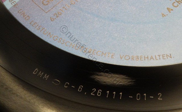 6.15001 'A' side Label.