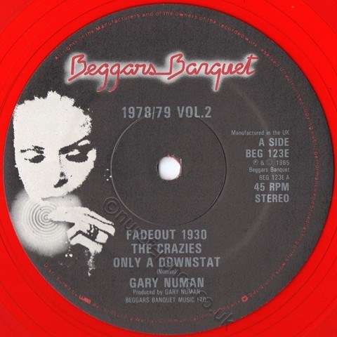 BEG 123E A Side Label - Red Vinyl