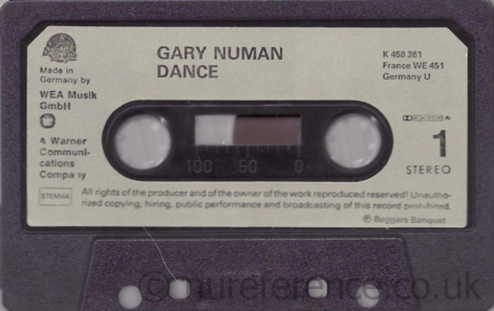 K458 361 A Side Label.