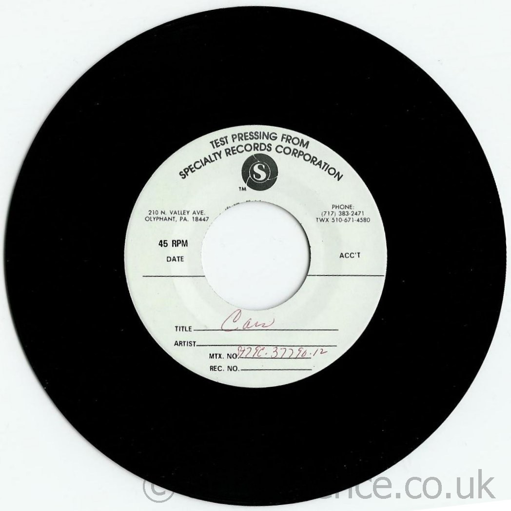 7211 SP First Pressing B side Label.