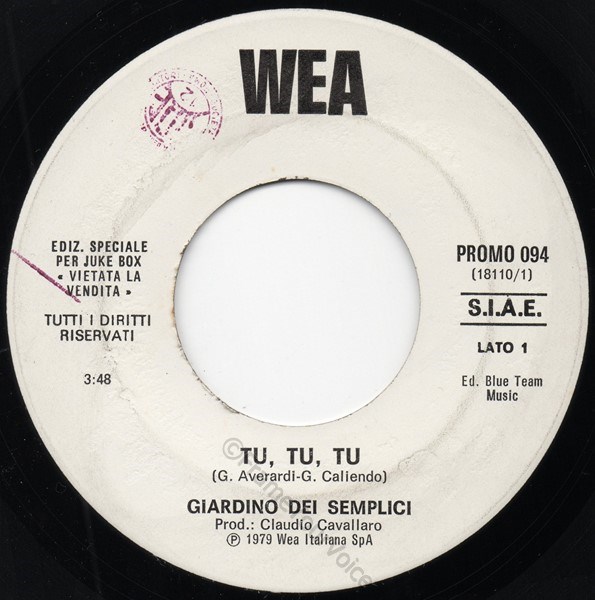 PROMO 094 A side Jukebox Label.
