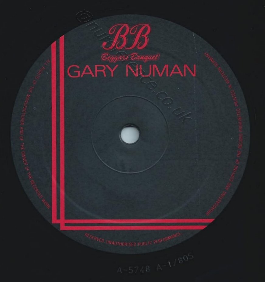 INT 126.100 'A' side Label Mispress.