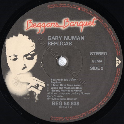 BEG 50 638 'B' Side Label