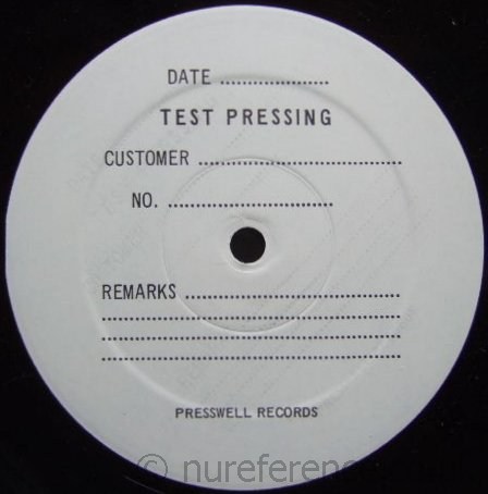 SD 38-117 Test Pressing 'A' Label