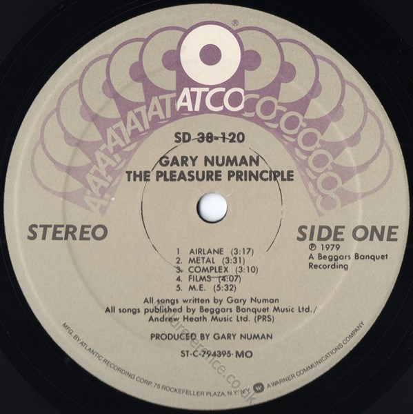 SD 38-120 'A' Side MO Label.