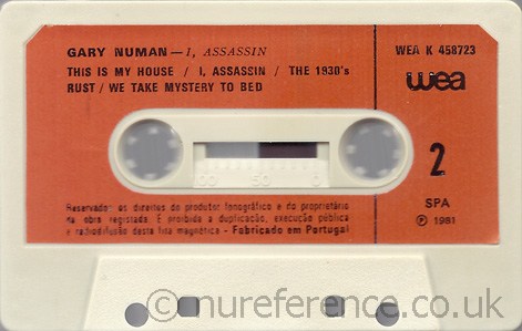 K 458723 B Side Label.