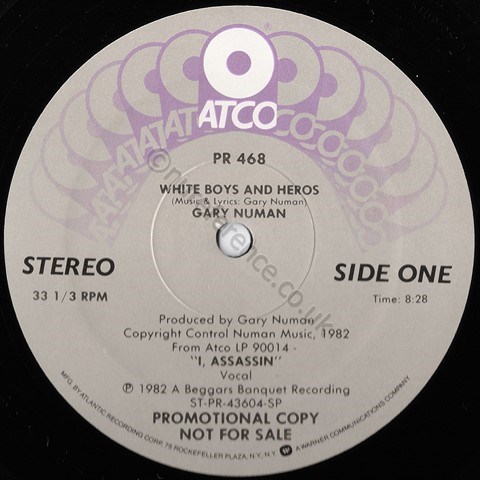 PR 468 Promo A Side Label.