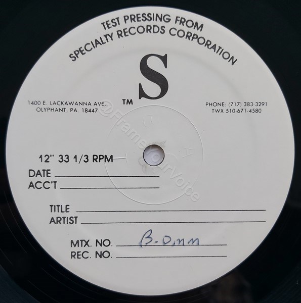 V-13824 B Side Label.