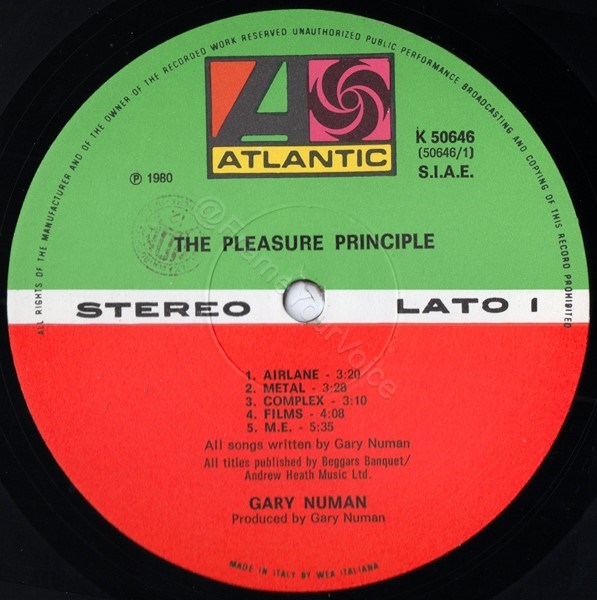 K 50646 'A' Side Label.