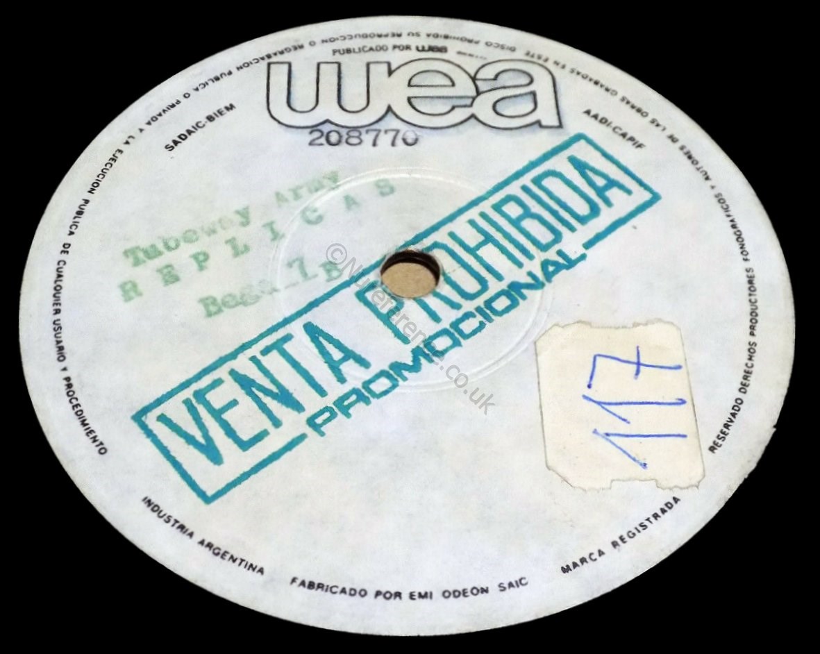 208770 Test Pressing 'B' Label.