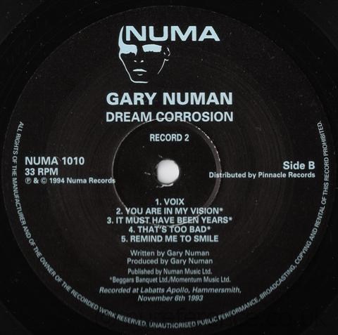 NUMA 1010 Disc 2 Side 2