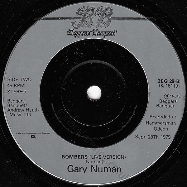 BEG 29 B Side Silver Injection Label
