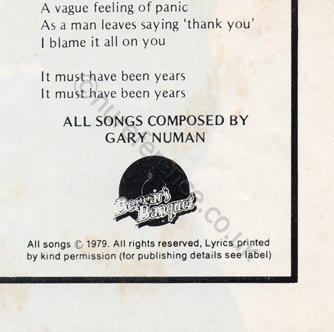 600 046 WEA 'B' Side Label.