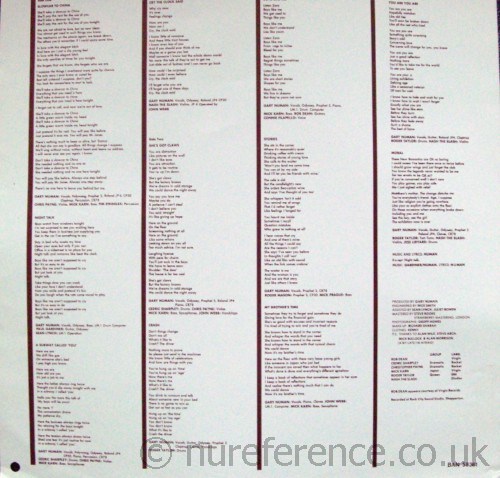 BAN 58361 Inner Lyrics.