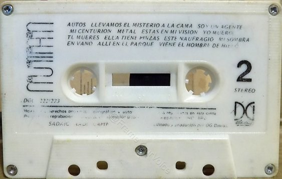DGC 222/223 B Side Label.