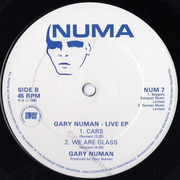 NUM 7 B Side Label