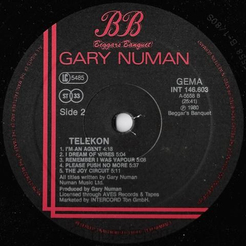 INT 146.603 B Side Label.