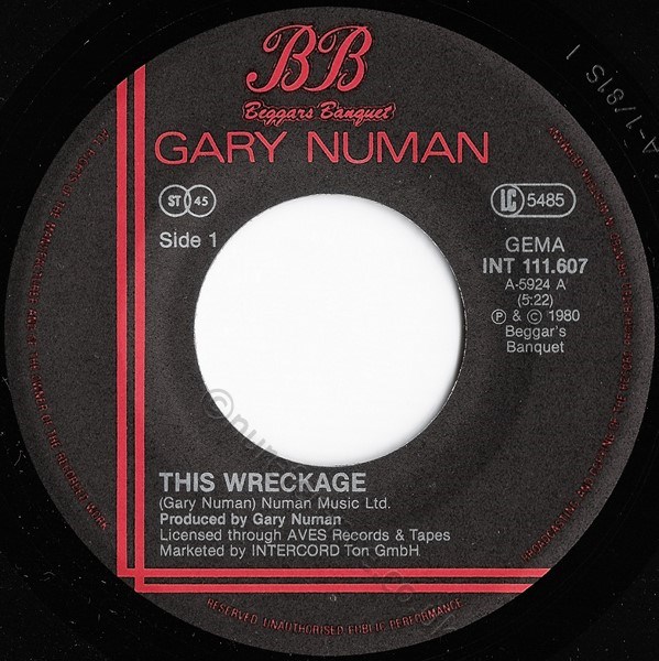 INT 111.607 A Side Label.