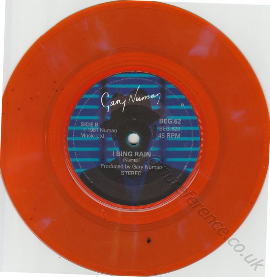 BEG 62 Orange Vinyl B Side Label
